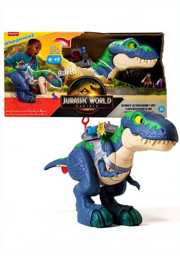 Fisher-Price Imaginext Chomp T Rex Dinosaur Toy for Kids-6