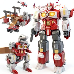 MIEBELY Magnetic Robot Toy Transforming Dinosaur for Kids-0