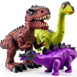 TEMI Dinosaur Toys Walking Roaring Light Up Kids Set-0