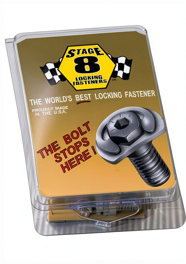 3/4" Locking Header Bolt Kit for GM Small Block Stage 8 Nickel Hex-0