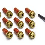 Spectre Performance 46723 Header Bolt 7/8in Gold Iridite Hex 12 Pack-0
