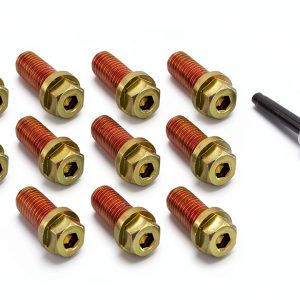 Spectre Performance 46723 Header Bolt 7/8in Gold Iridite Hex 12 Pack-0